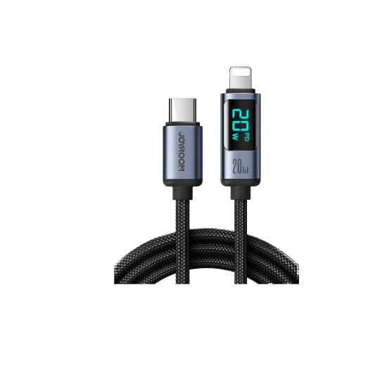 Cable Charger Mobile Joyroom Type-C To Iphone 20W Digitaldisplay S-Cl020A16 1.2M Black